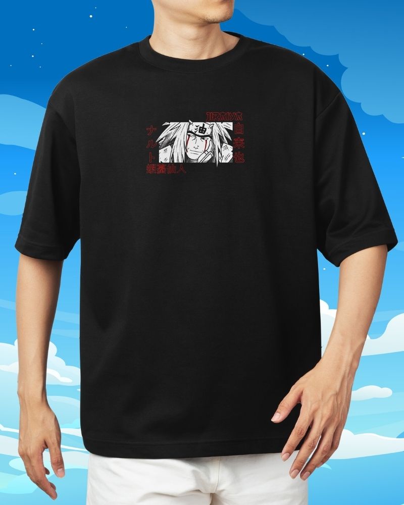 Jiraiya Naruto Anime Oversized Tees