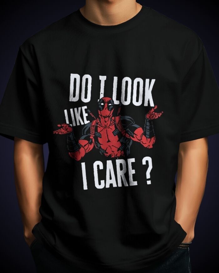 Deadpool: Do I Look Like I Care Oversized Tee