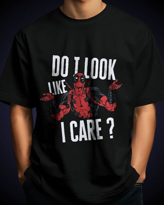 Deadpool: Do I Look Like I Care Oversized Tee