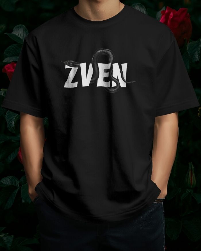 Serpent's Embrace: A Zven Enigma Oversized Tee