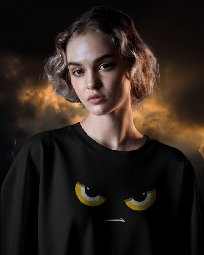 Yellow-Eyed Fury Oversized Tee