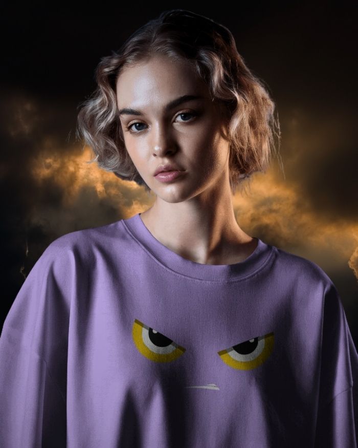 Yellow-Eyed Fury Oversized Tee