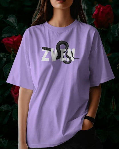 Serpent's Embrace: A Zven Enigma Oversized Tee