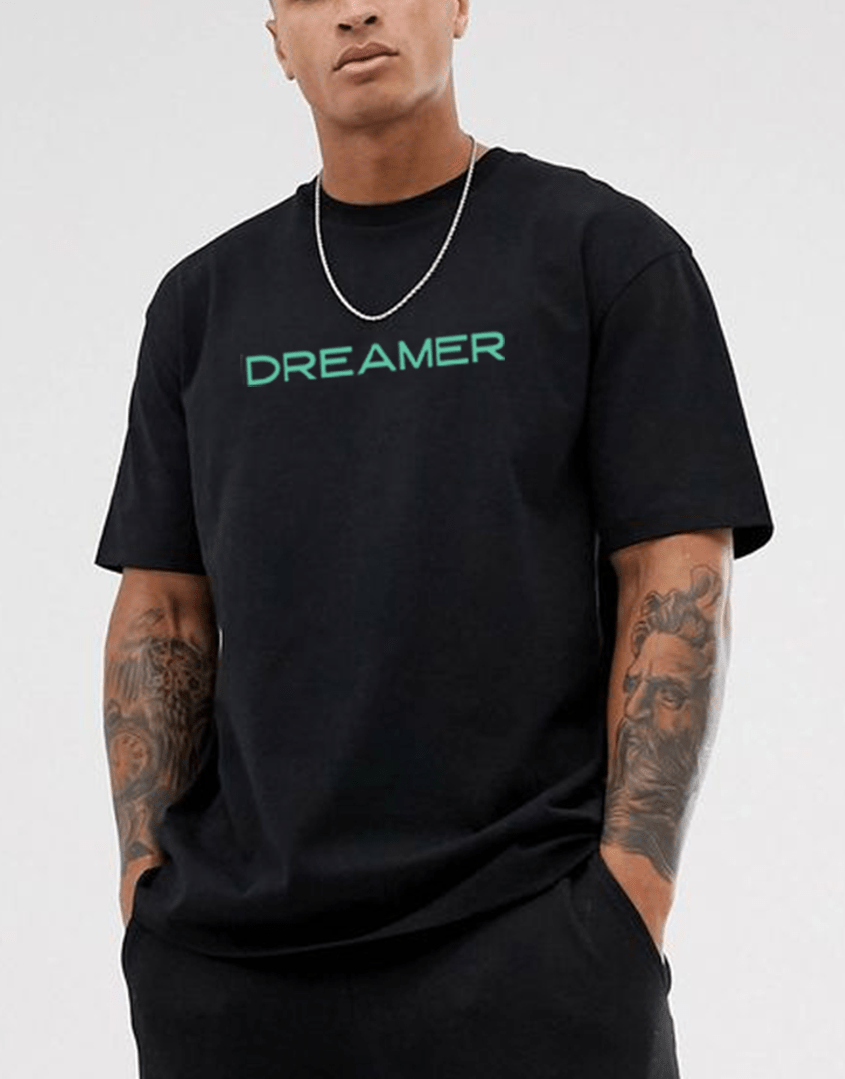 Dreamer printed oversized tshirt - zven.in