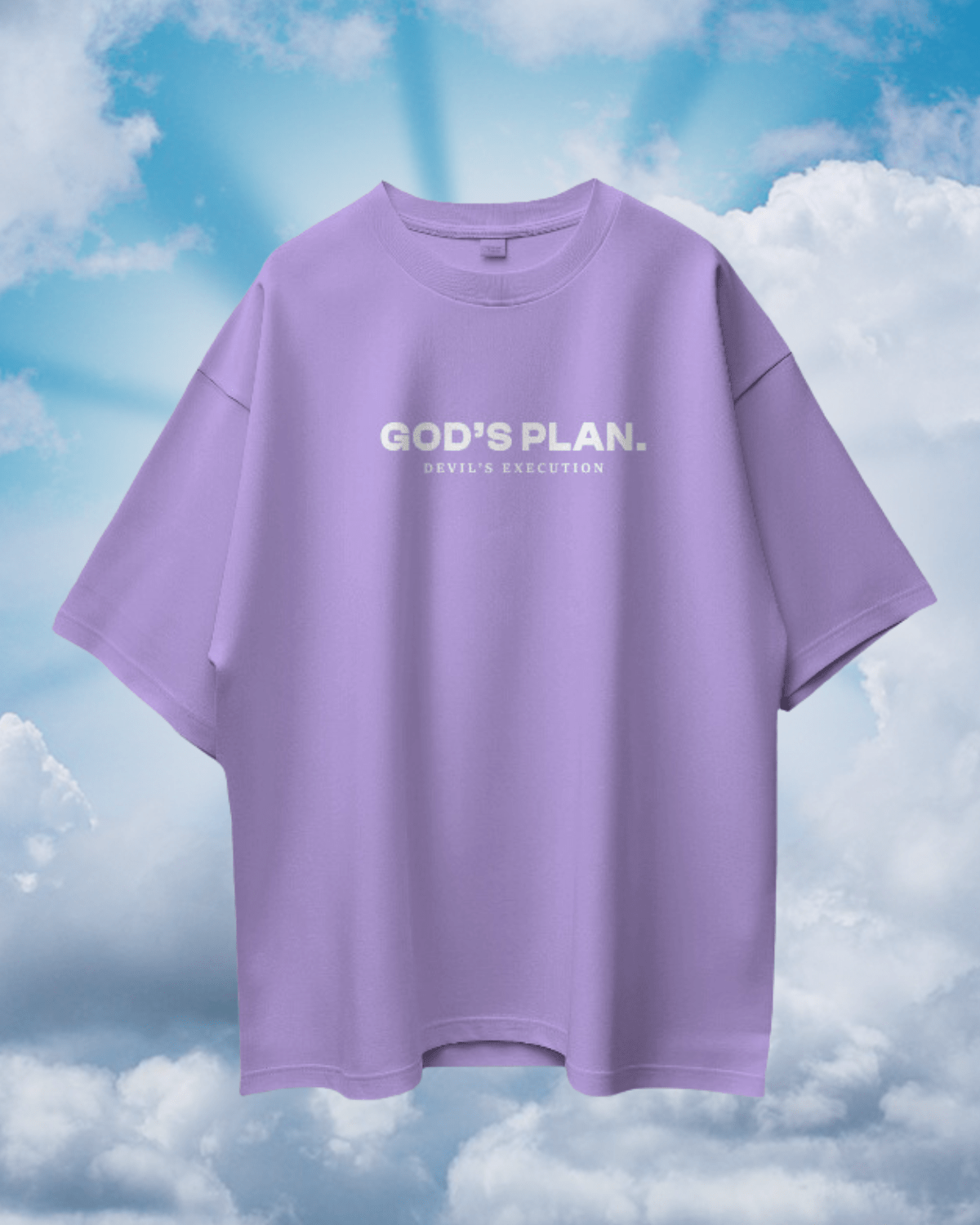 God's Plan Oversized Tee - zven.in