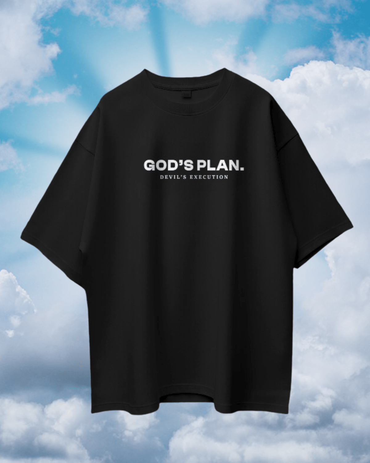 God's Plan Oversized Tee - zven.in