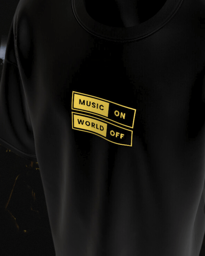 Music is Life: Where Words Fail Music Speaks Oversized Tee | Zven GenZ Collection - zven.in