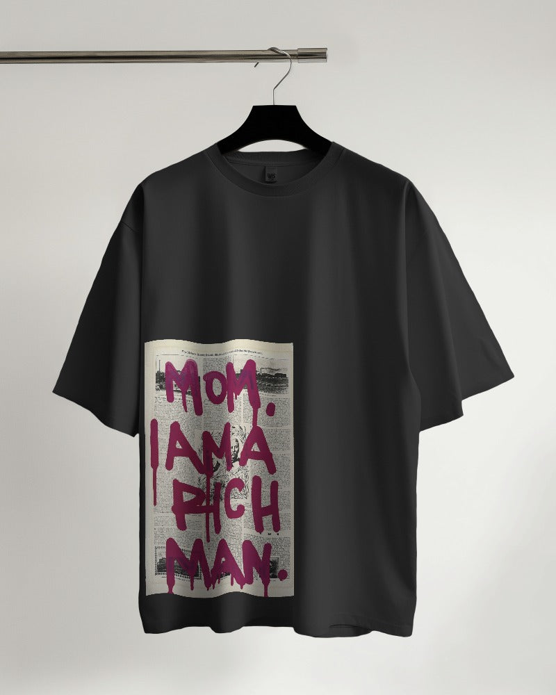 Rich man Printed Oversized Tshirt